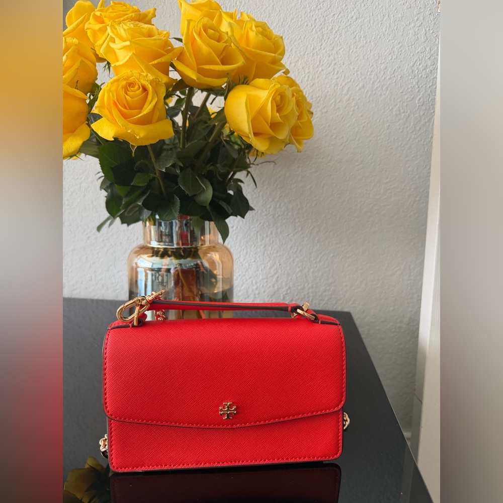 Tory Burch Vibrant Red Crossbody Bag